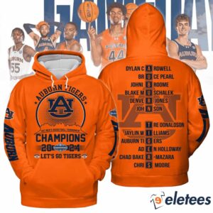 Lets Go Tigers Basketball 2024 SEC Champions 3D Shirt2