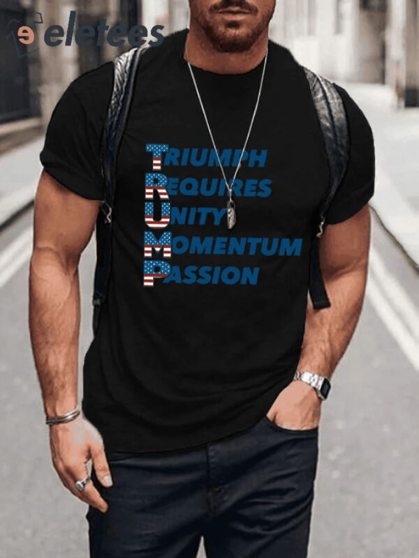 Men’s Triumph Requires Unity Momentum Passion printed t-shirt