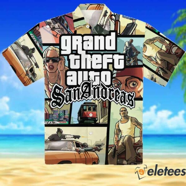 Michelle Alozie Grand Theft Auto Sananorea Hawaiian Shirt