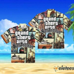 Michelle Alozie Grand Theft Auto Sananorea Hawaiian Shirt 3