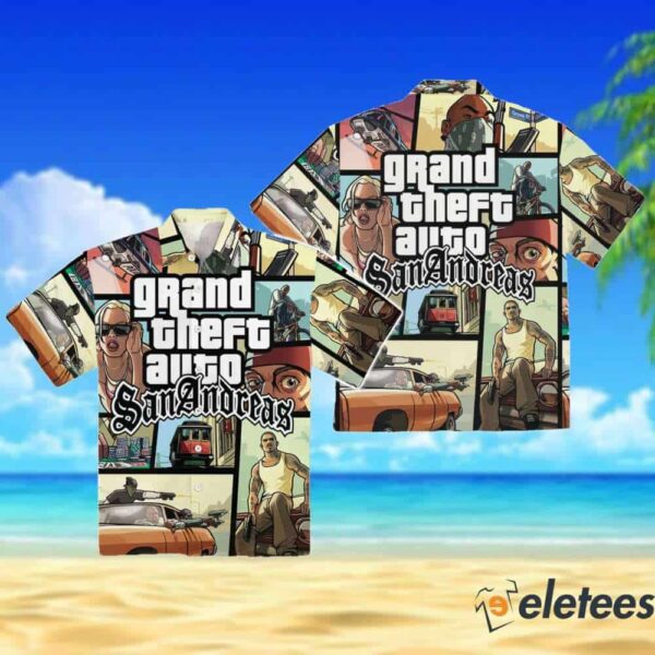 Michelle Alozie Grand Theft Auto Sananorea Hawaiian Shirt