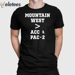 Mountain West Acc & Pac-2 Shirt