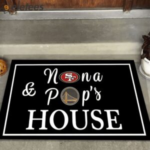 Nana and Pops House 49ers Golden State Doormat