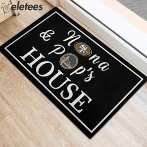 Nana and Pops House 49ers Golden State Doormat2