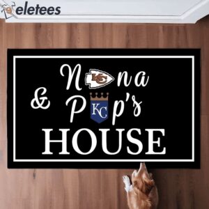 Nana and Pops House Chiefs Royals Doormat