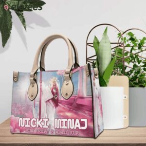 Nicki Minaj Pink Friday 2 World Tour Leather Print Bag