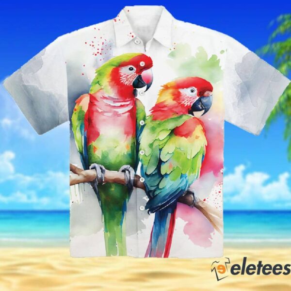 Parrots Chest Pocket Hawaiian Shirt