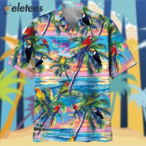 Parrot Summer Beach Hawaiian Shirt