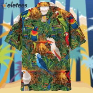 Parrot Sunset Marsh Hawaiian Shirt1