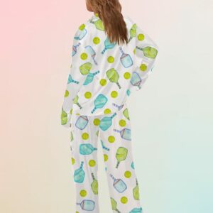 Pickleball Long Sleeve Pajama Set2