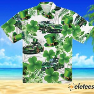 Porsche 911 St Patrick’s Day Hawaiian Shirt