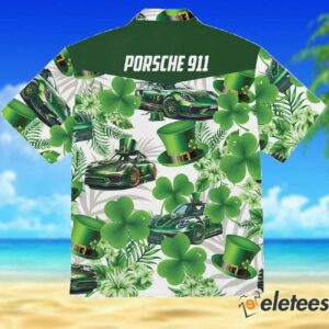Porsche 911 St Patricks Day Hawaiian Shirt 2