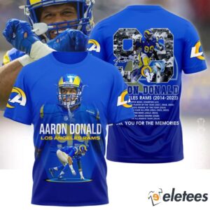 Rams Aaron Donald Thank You For The Memories 2014 2023 Shirt
