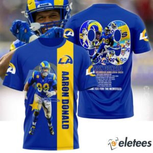 Rams Aaron Donald Thank You For The Memories Hoodie1