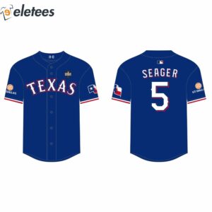Rangers Corey Seager Replica Postseason Jersey Giveaway 2024