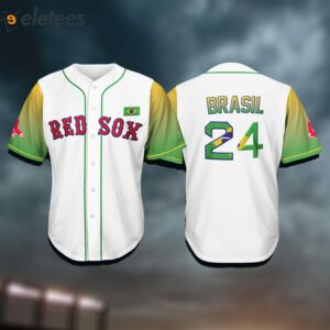 Red Sox Brazilian Celebration Baseball Jersey 2024 Giveaway 2