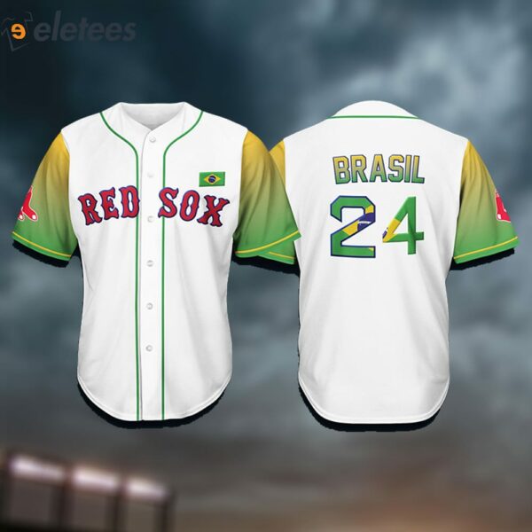 Red Sox Brazilian Celebration Baseball Jersey 2024 Giveaway