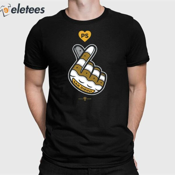 San Diego Finger Heart Shirt