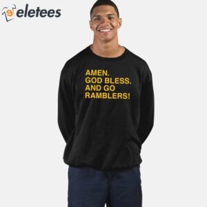 Sister Jeans Prayer Amen God Bless And Go Ramblers Shirt 2