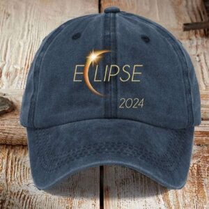 Solar Eclipse 2024 Print Baseball Cap 2
