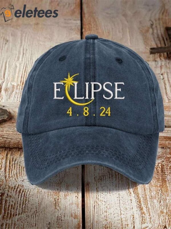Solar Eclipse2024 Print Baseball Cap