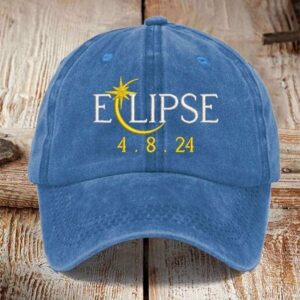 Solar Eclipse2024 Print Baseball Cap 3