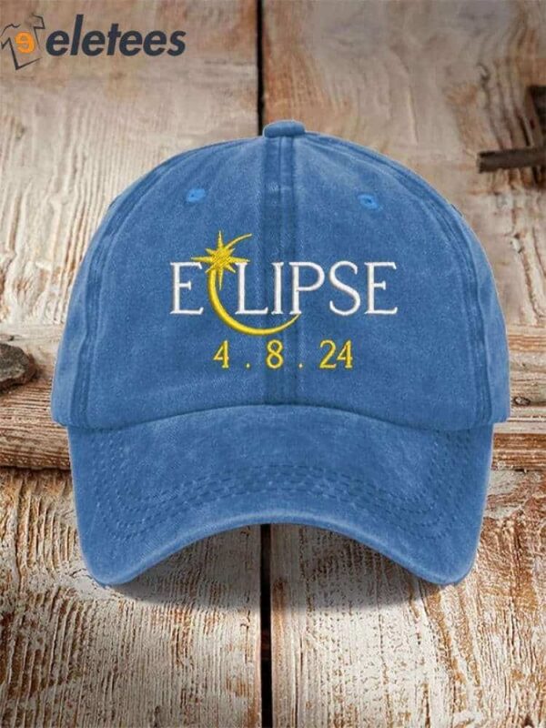 Solar Eclipse2024 Print Baseball Cap