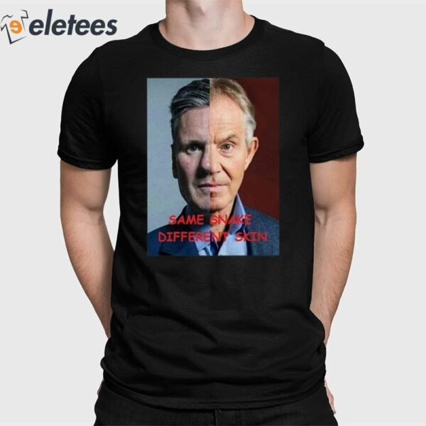 Steve Jones Tony Blair Same Snake Different Skin Shirt