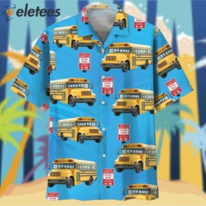 Stop School Bus Hawaiian Shirt