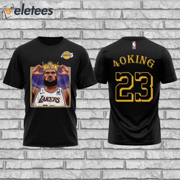 The King Lebron James Reaches 40k Career Points Shirt