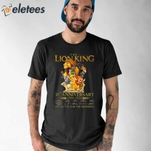 The Lion King 30th Anniversary 1994 2024 Thank You For The Memories Shirt 1