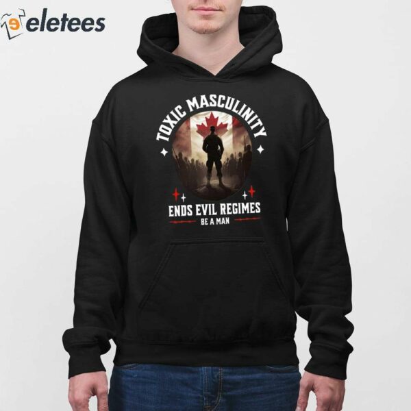 Toxic Masculinity Ends Evil Regimes Be A Man Shirt