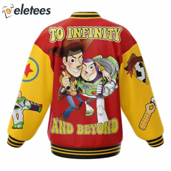 Toy Story To Indinity And Beyond Baseball Jacket