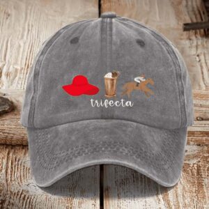 Trifecta printed hat