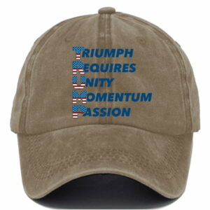 Triumph Requires Unity Momentum Passion printed hat2