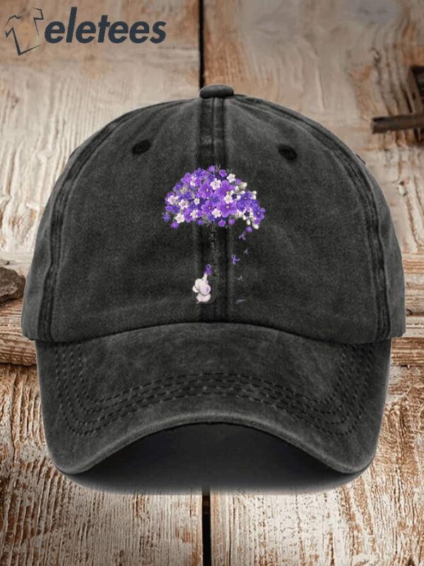 Unisex I Will Remember For You Dementia Alzheimer’s Disease Awareness Print Cap