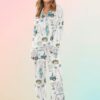 Watercolor Golf Sport Long Sleeve Pajama Set