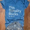 Women’S This Totality Rocks 2024 Solar Eclipse Print Casual T-Shirt