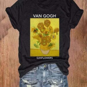 Women’S Van Gogh Painting Art T-Shirt