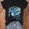 Women’S Van Gogh Total Solar Eclipse 2024 Print T-Shirt