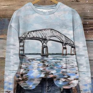 Womens Baltimore Bridge Print T Shirt1