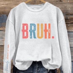 Womens Bruh Formerly Known As Mom Printed Sweatshirt1