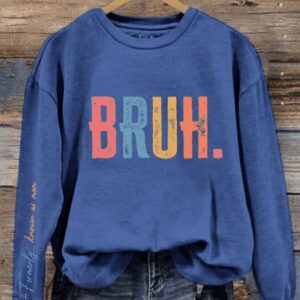 Womens Bruh Formerly Known As Mom Printed Sweatshirt2