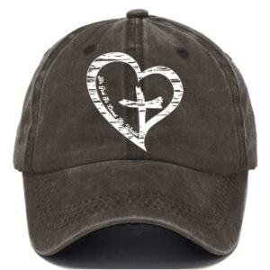 Womens For God So Loved The World Print Casual Baseball Cap1