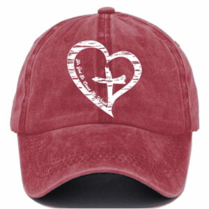 Womens For God So Loved The World Print Casual Baseball Cap2