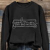 Women’s Fun Mother’s Day Good Moms Say Bad Words Printed Sweatshirt