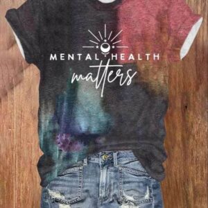 Women’s Mental Health Matters Print Casual Shirt