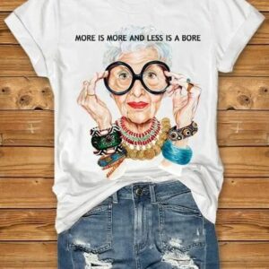 Women's More Is More Less Is Bore Printed Crew Neck T-Shirt