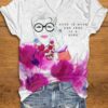 Women’s R.I.P Iris Apfel Printed V-neck T-shirt