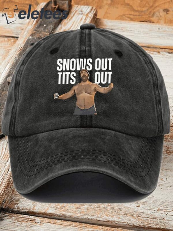 Women’s Snows Out Tits Out Printed Baseball Cap